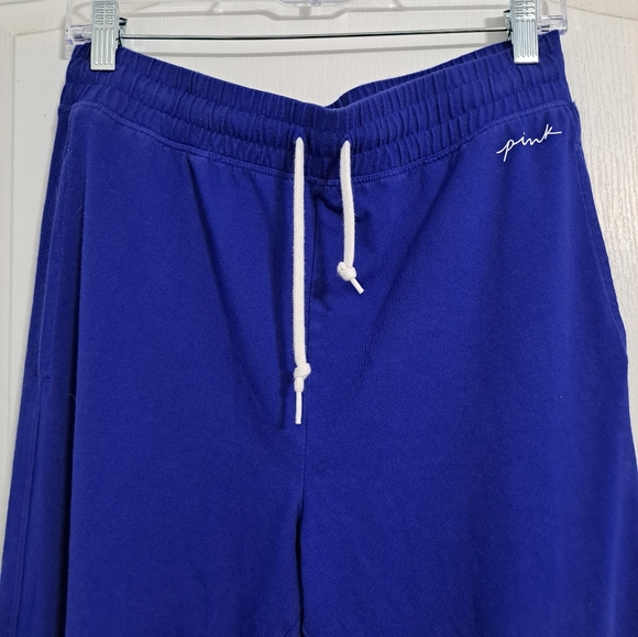 Victoria's Secret PINK Women's Jogger Pants Blue XL High Waist Full Length - Picture 2 of 5